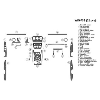 B&I® - 2D Blackwood Full Dash Kit (32 Pcs)