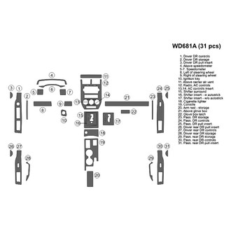 B&I® - 2D Blackwood Large Dash Kit (31 Pcs)