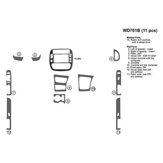 B&I® - Combo Blackwood Full Dash Kit (11 Pcs)