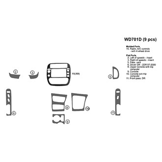 B&I® - Combo Blackwood Full Dash Kit (9 Pcs)
