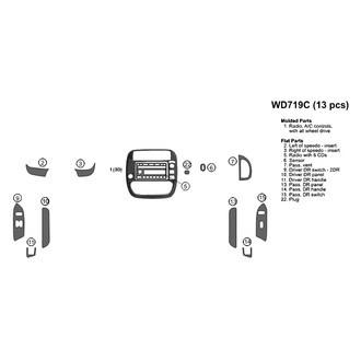 B&I® - Combo Blackwood Large Dash Kit (13 Pcs)