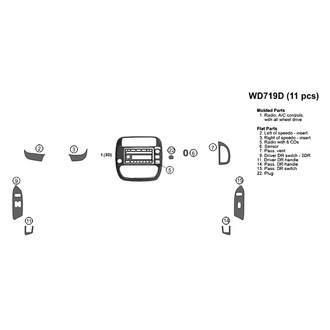B&I® - Combo Blackwood Small Dash Kit (11 Pcs)