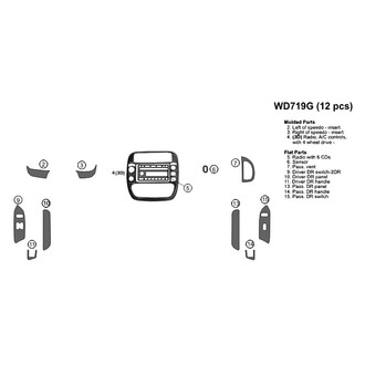 B&I® - Combo Blackwood Large Dash Kit (12 Pcs)