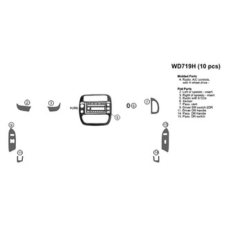 B&I® - Combo Blackwood Small Dash Kit (10 Pcs)