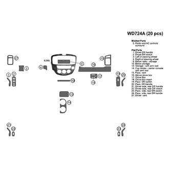 B&I® - Combo Blackwood Large Dash Kit (20 Pcs)