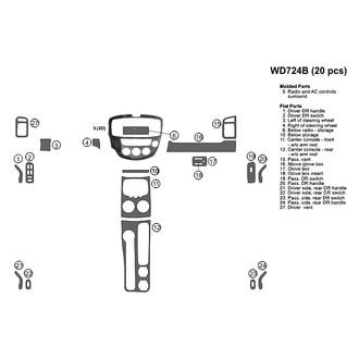 B&I® - Combo Blackwood Large Dash Kit (20 Pcs)