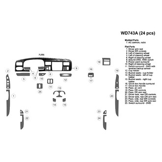 B&I® - Combo Blackwood Large Dash Kit (24 Pcs)