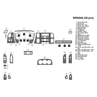B&I® - 2D Blackwood Medium Dash Kit (36 Pcs)