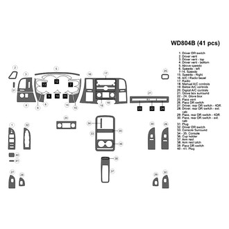 B&I® - 2D Blackwood Medium Dash Kit (41 Pcs)