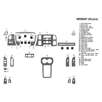 B&I® - 2D Blackwood Medium Dash Kit (36 Pcs)