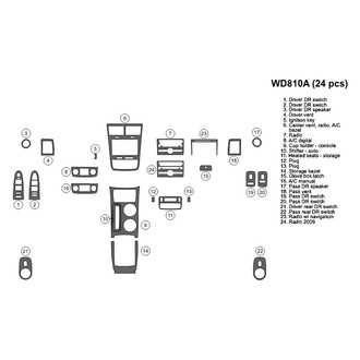 B&I® - 2D Blackwood Full Dash Kit (24 Pcs)