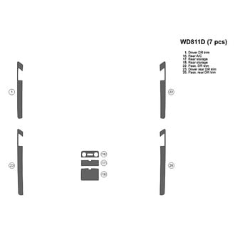 B&I® - 2D Zebrano, Brown Factory Match Upgrade Kit (7 Pcs)
