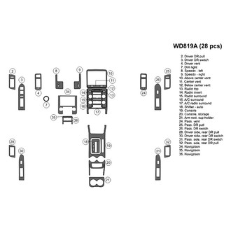 B&I® - 2D Blackwood Large Dash Kit (28 Pcs)