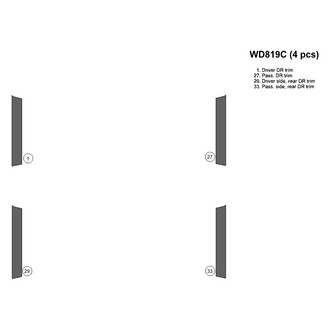 B&I® - 2D Blackwood Upgrade Kit (4 Pcs) Dash Kit