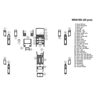 B&I® - 2D Blackwood Large Dash Kit (29 Pcs)