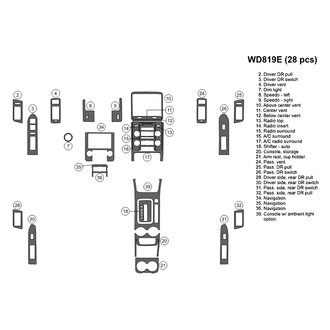 B&I® - 2D Blackwood Large Dash Kit (28 Pcs)