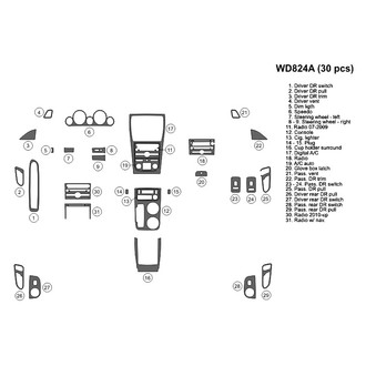 B&I® - 2D Blackwood Large Dash Kit (30 Pcs)