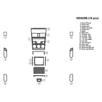 B&I® - 2D Blackwood Small Dash Kit (18 Pcs)