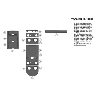 B&I® - 2D Blackwood Upgrade Kit (17 Pcs)