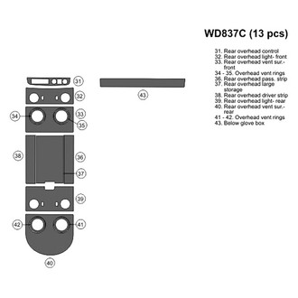 B&I® - 2D Blackwood Upgrade Kit (13 Pcs)