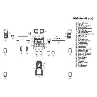 B&I® - 2D Blackwood Large Dash Kit (41 Pcs)
