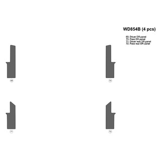 B&I® - 2D Blackwood Upgrade Kit (4 Pcs) Dash Kit