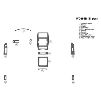 B&I® - 2D Blackwood Small Dash Kit (11 Pcs)