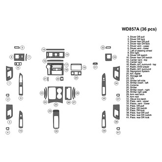 B&I® - 2D Blackwood Large Dash Kit (36 Pcs)