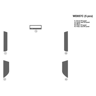 B&I® - 2D Blackwood Upgrade Kit (5 Pcs) Dash Kit