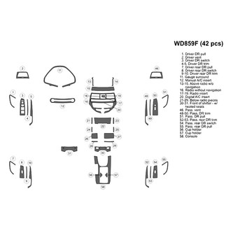 B&I® - 2D Blackwood Full Dash Kit (42 Pcs)