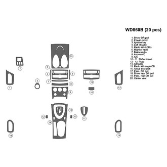 B&I® - 2D Blackwood Medium Dash Kit (20 Pcs)