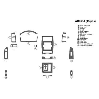 B&I® - 2D Blackwood Full Dash Kit (15 Pcs)