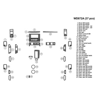 B&I® - 2D Blackwood Full Dash Kit (37 Pcs)