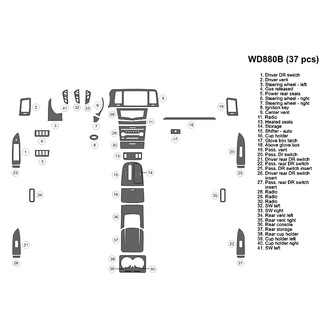 B&I® - 2D Blackwood Large Dash Kit (37 Pcs)