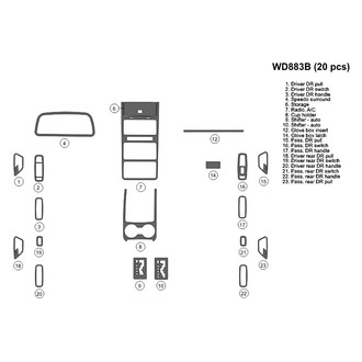 B&I® - 2D Blackwood Small Dash Kit (20 Pcs)