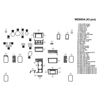 B&I® - 2D Blackwood Large Dash Kit (43 Pcs)