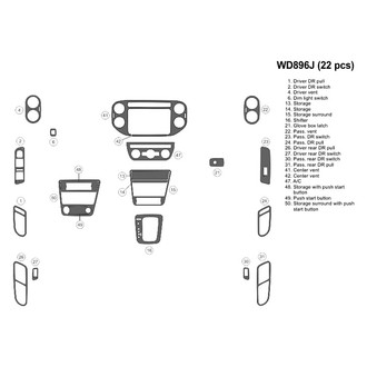 B&I® - 2D Blackwood Small Dash Kit (22 Pcs)