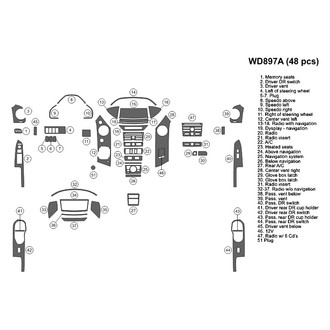 B&I® - 2D Blackwood Medium Dash Kit (48 Pcs)