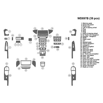 B&I® - 2D Blackwood Small Dash Kit (39 Pcs)