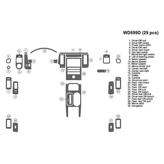 B&I® - 2D Blackwood Small Dash Kit (29 Pcs)
