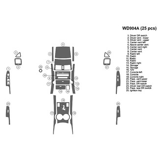 B&I® - 2D Blackwood Large Dash Kit (25 Pcs)