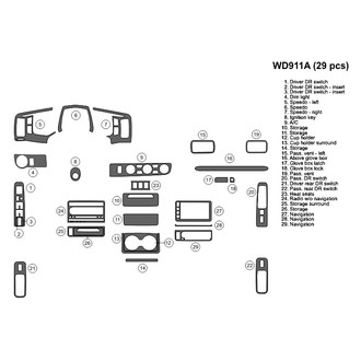 B&I® - 2D Blackwood Large Dash Kit (29 Pcs)