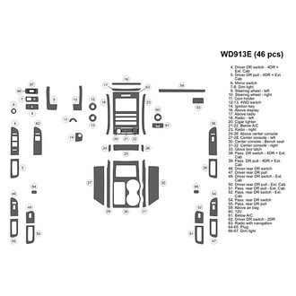 B&I® - 2D Blackwood Main Dash Kit (46 Pcs)