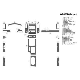 B&I® - 2D Blackwood Full Dash Kit (24 Pcs)