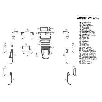 B&I® - 2D Blackwood Small Dash Kit (28 Pcs)