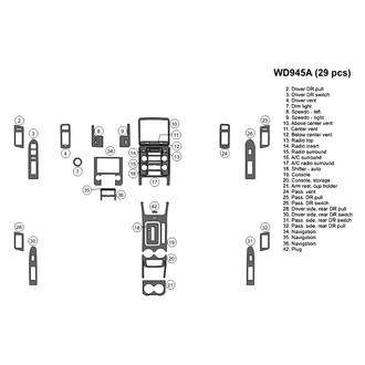 B&I® - 2D Blackwood Large Dash Kit (29 Pcs)