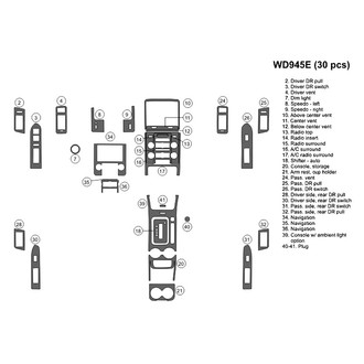 B&I® - 2D Blackwood Large Dash Kit (30 Pcs)