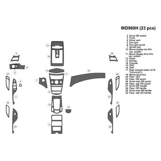 B&I® - 2D Blackwood Extra Large Dash Kit (23 Pcs)