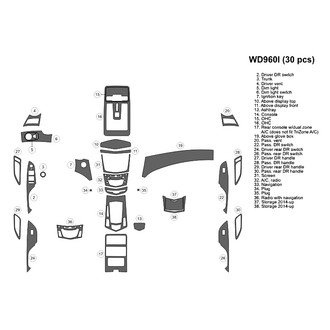 B&I® - 2D Blackwood Extra Large Dash Kit (30 Pcs)