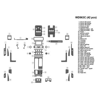 B&I® - 2D Blackwood Large Dash Kit (42 Pcs)
